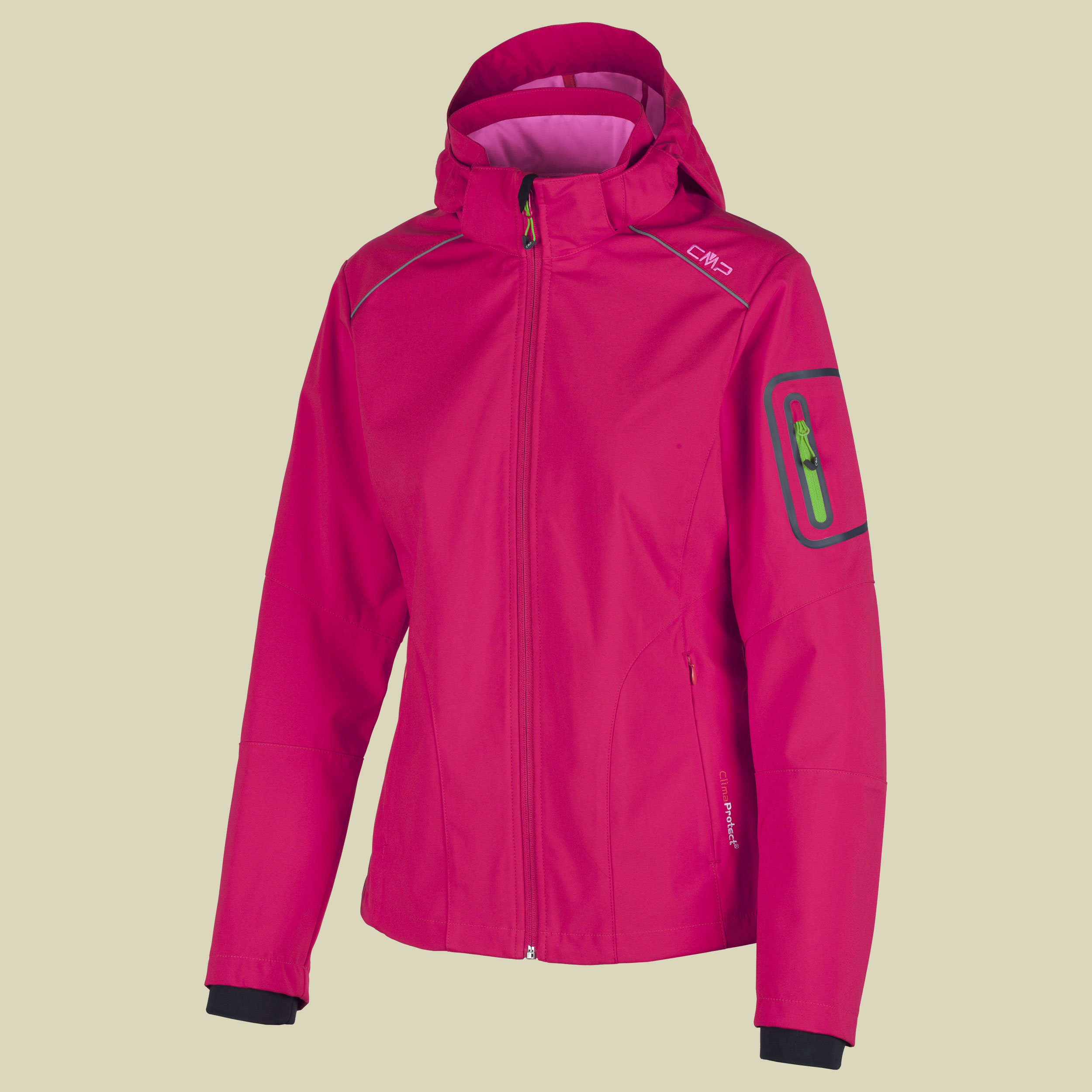 Woman Softshell Jacket Fix Hood Light 3A57876 Größe 36 Farbe C831 ibisco-rose
