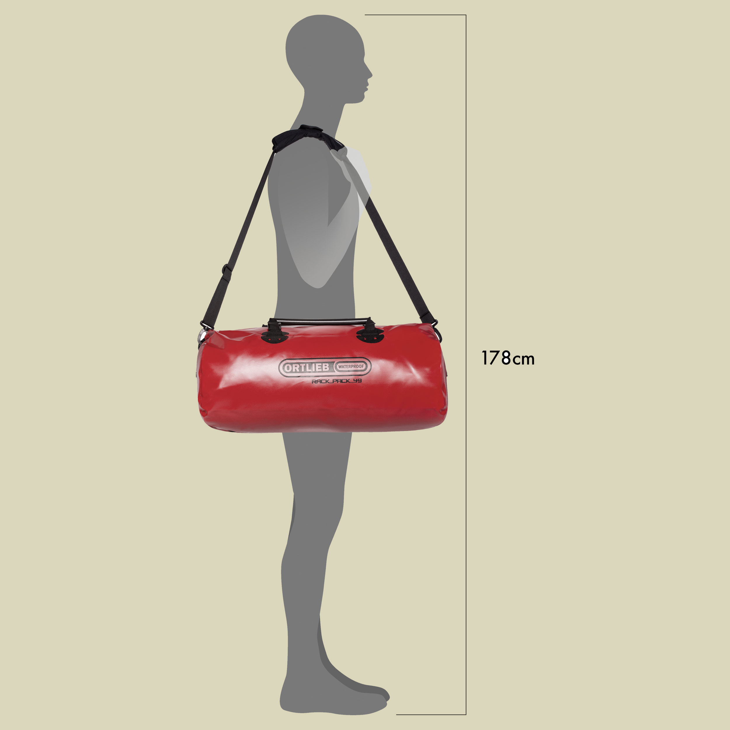 Rack-Pack Größe L Farbe red