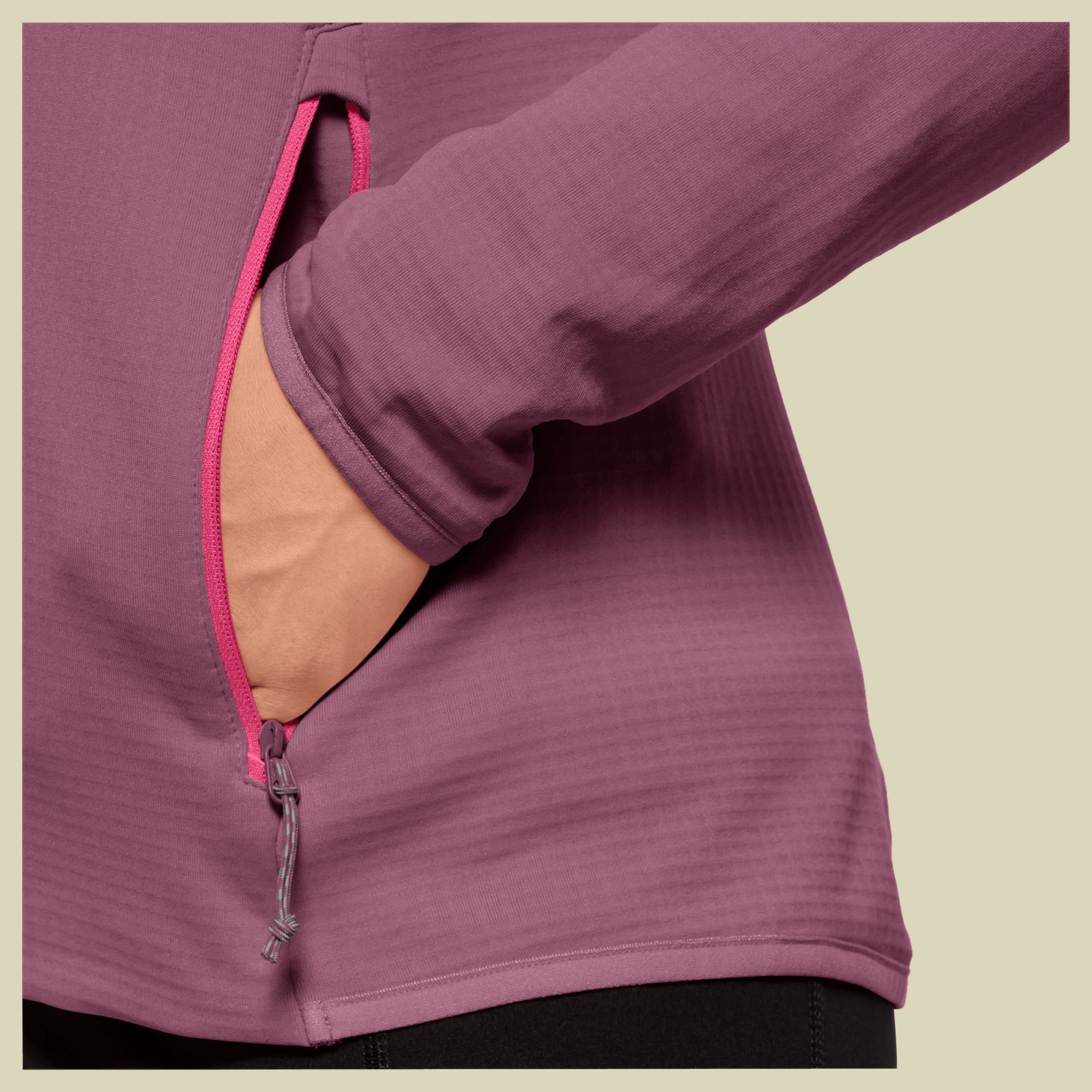 Peak Grid Fleece Women Größe S Farbe violet quartz