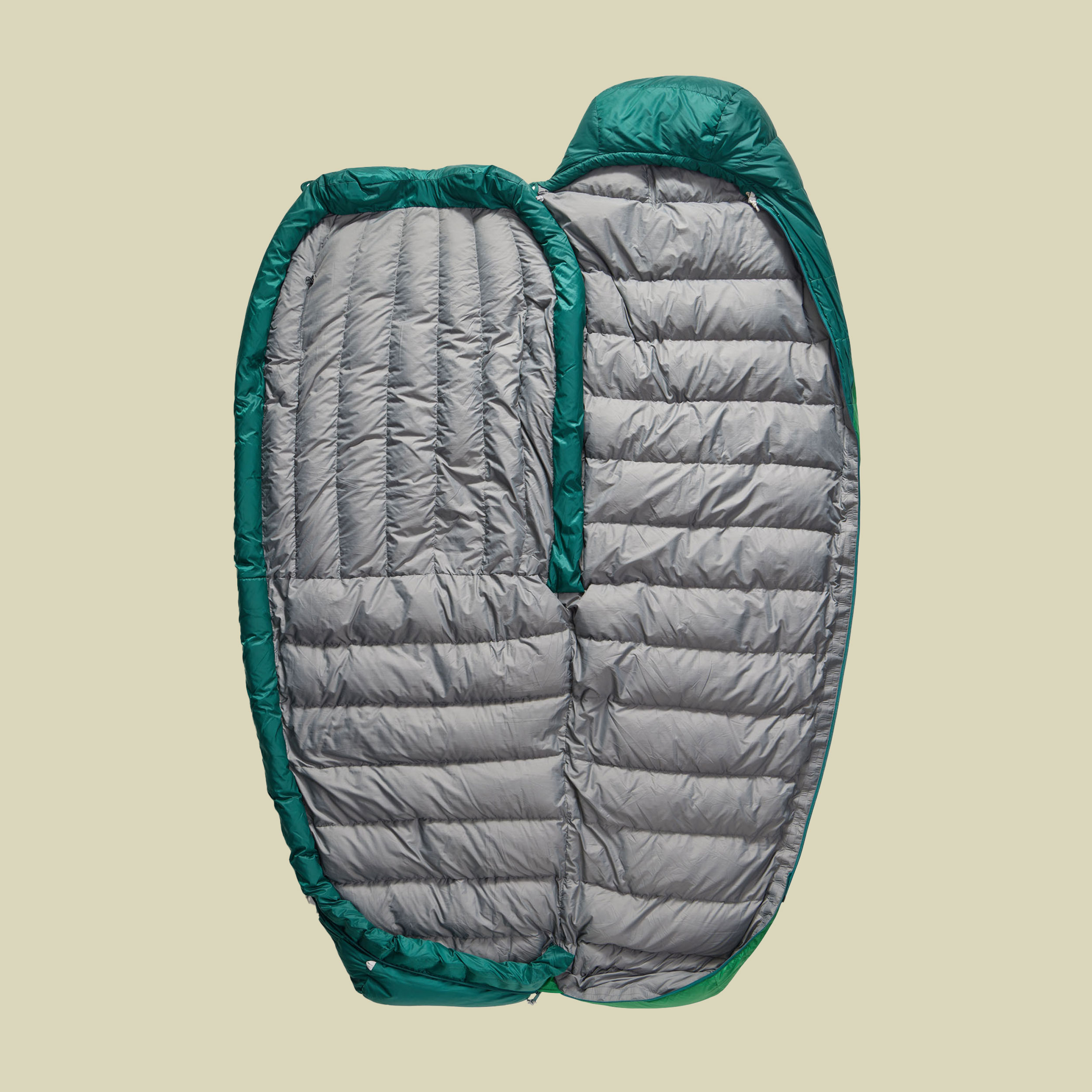 Ascent Down Sleeping Bag -1C grün regular 185 cm - Farbe rain forest