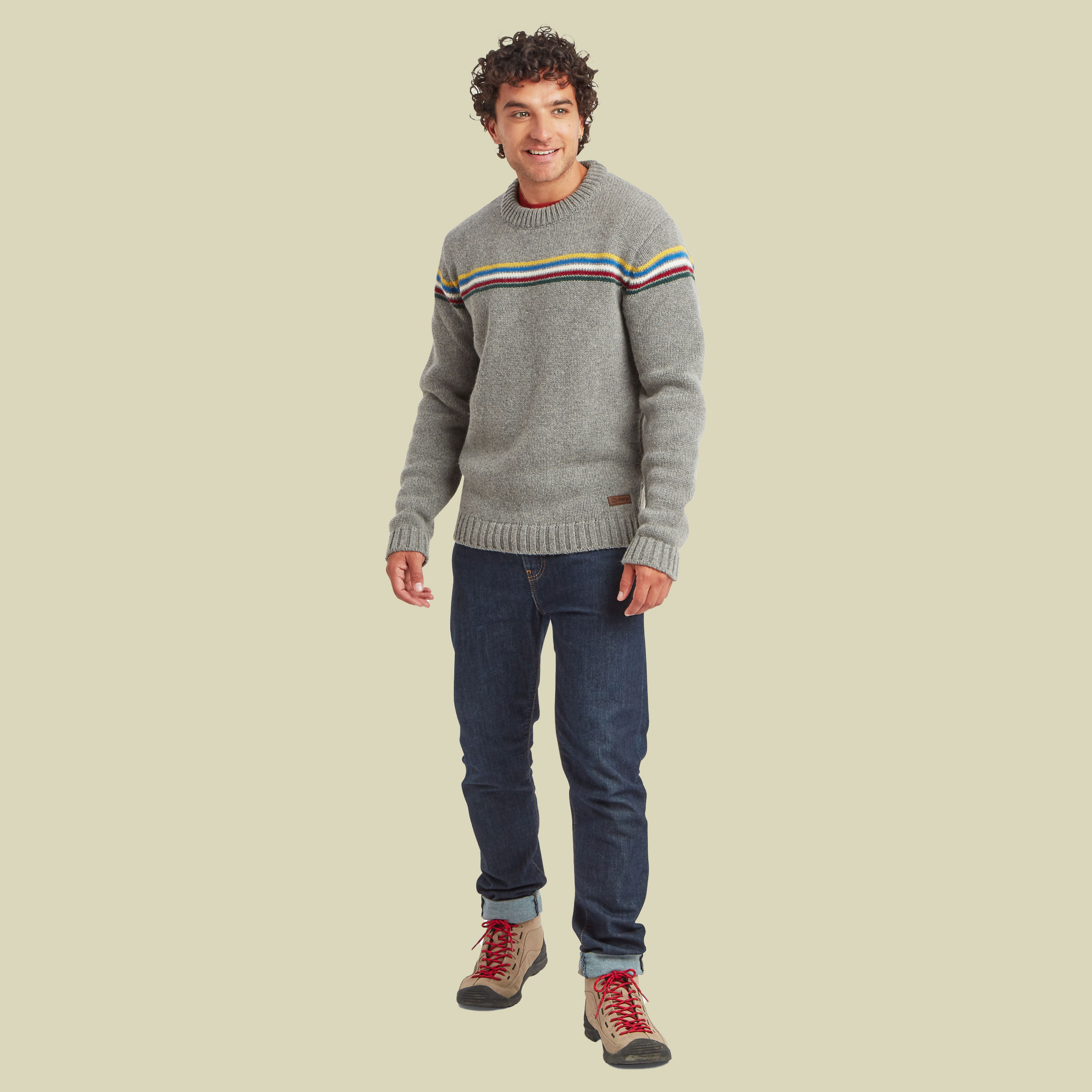 Mahesh Sweater Men XL grau - monsoon