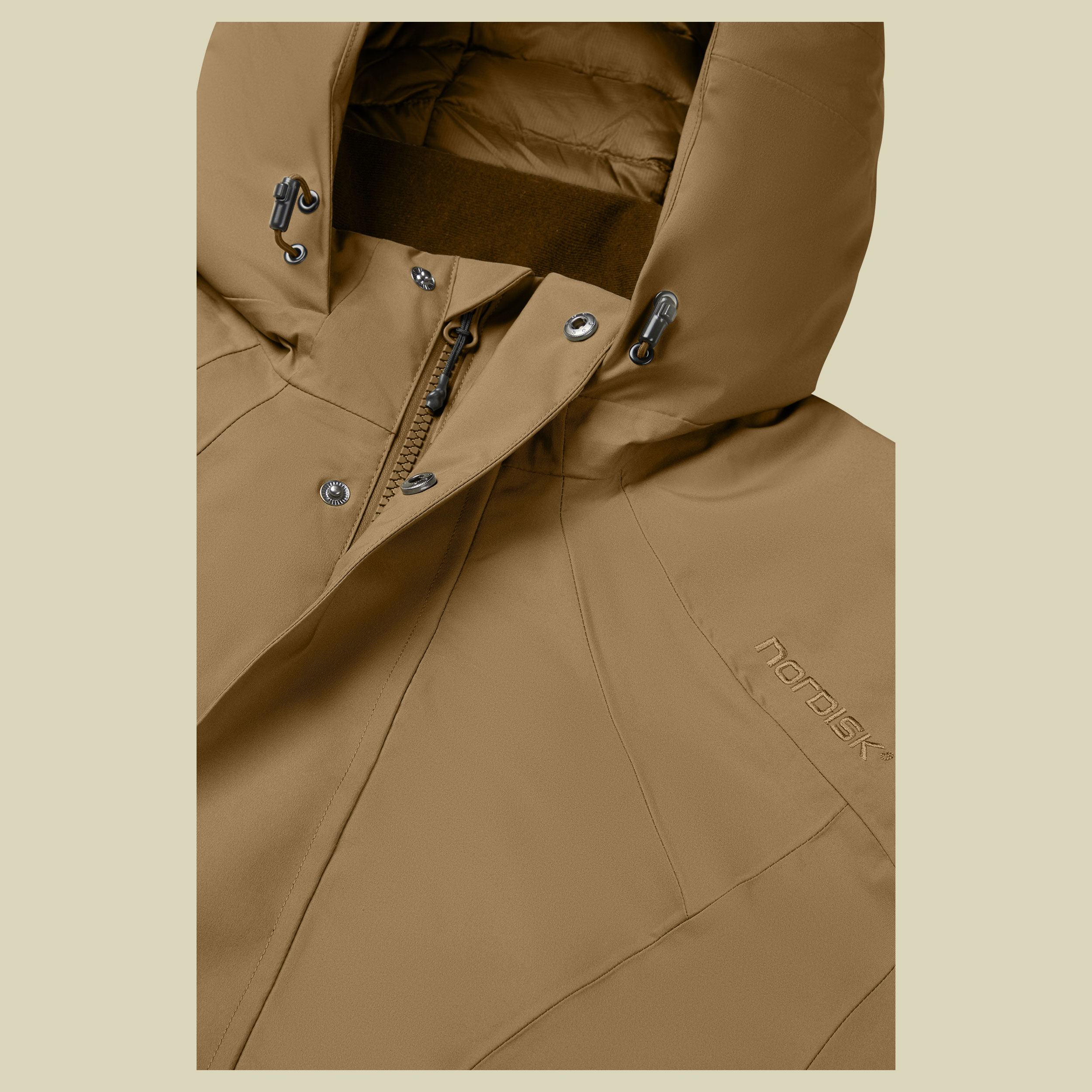 Vigdis Down Coat Women S braun - dull gold brown