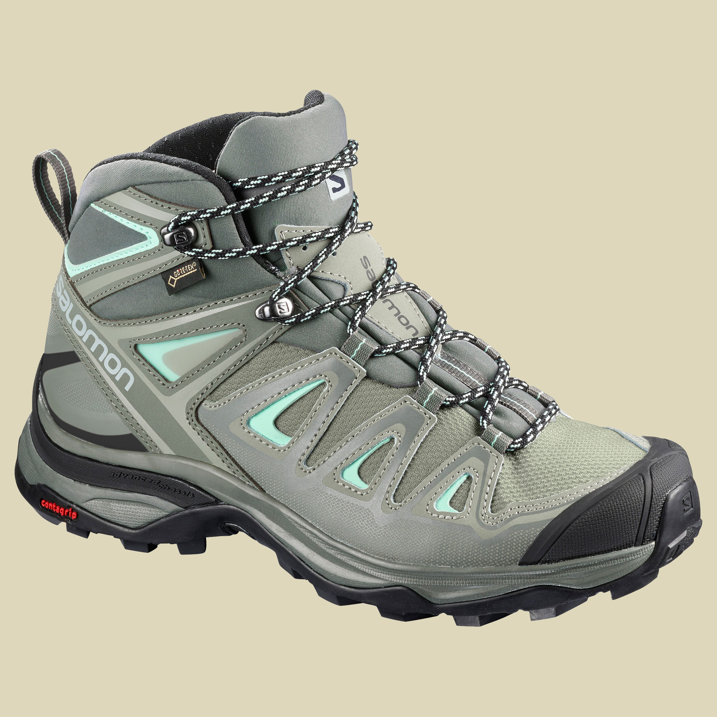 X Ultra 3 Mid GTX Women Größe UK 6 Farbe shadow/castor gray/beach