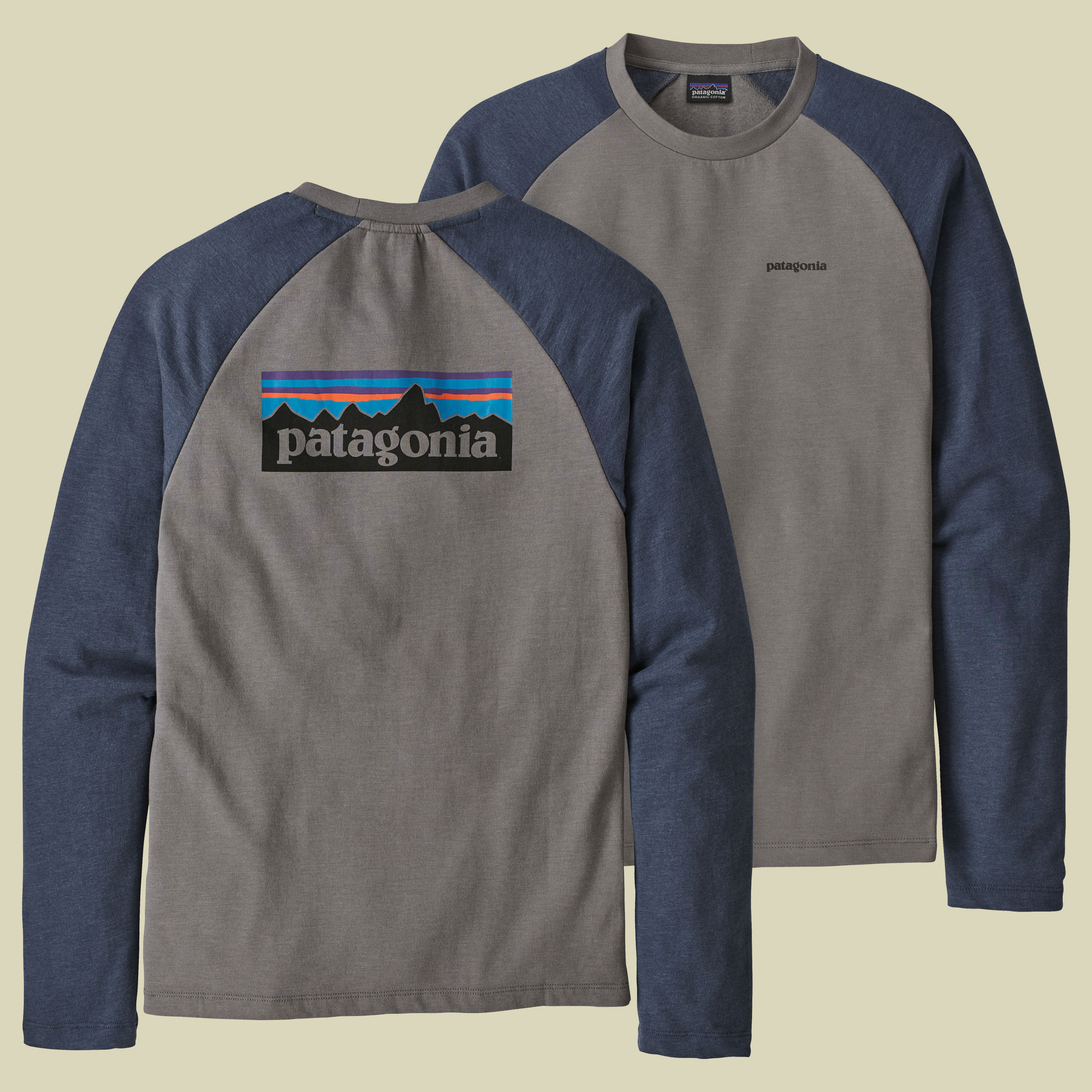 P-6 Logo LW Crew Sweatshirt Men Größe M Farbe feather grey w/dolomite blue