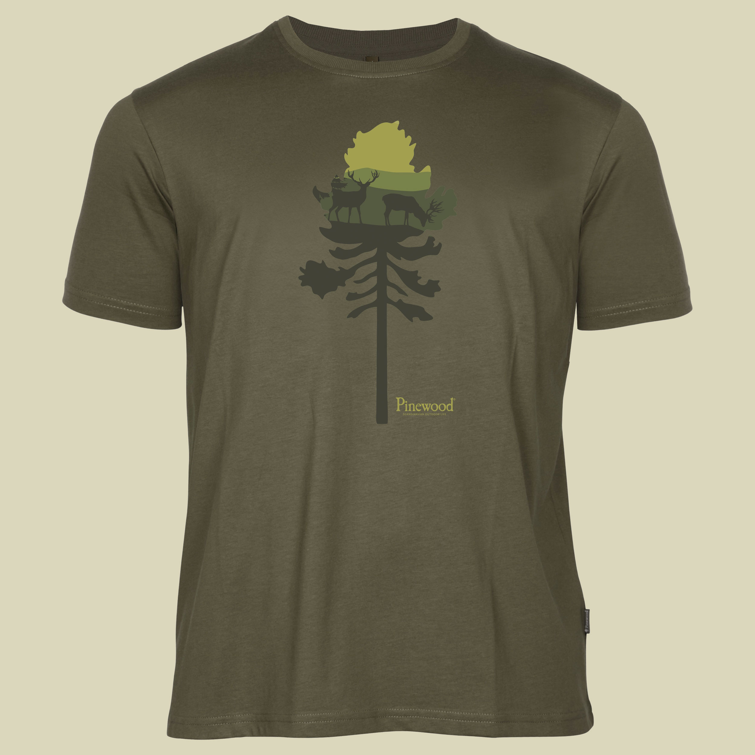 Finnveden Recycled Outdoor T-Shirt Men XXL grün - olive melange pine tree