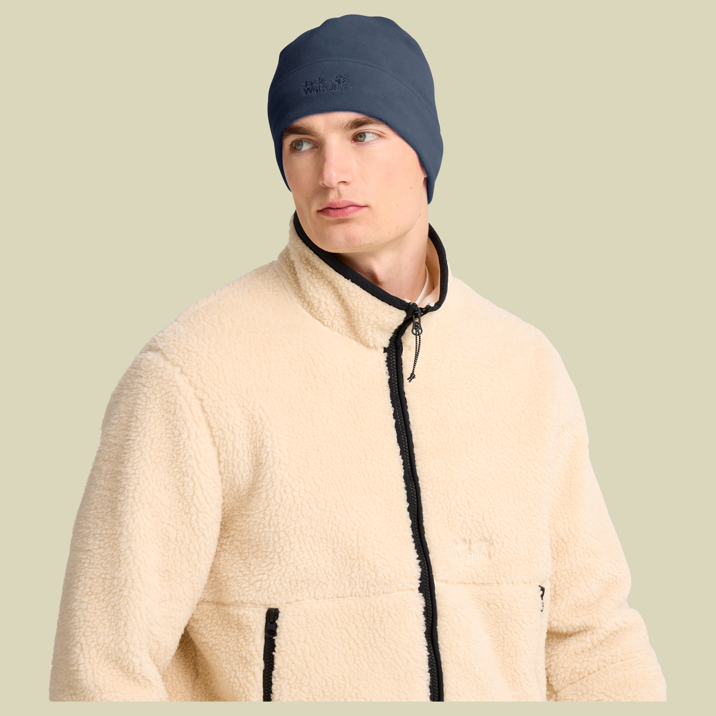 Real Stuff Beanie blau one size - midnight sky
