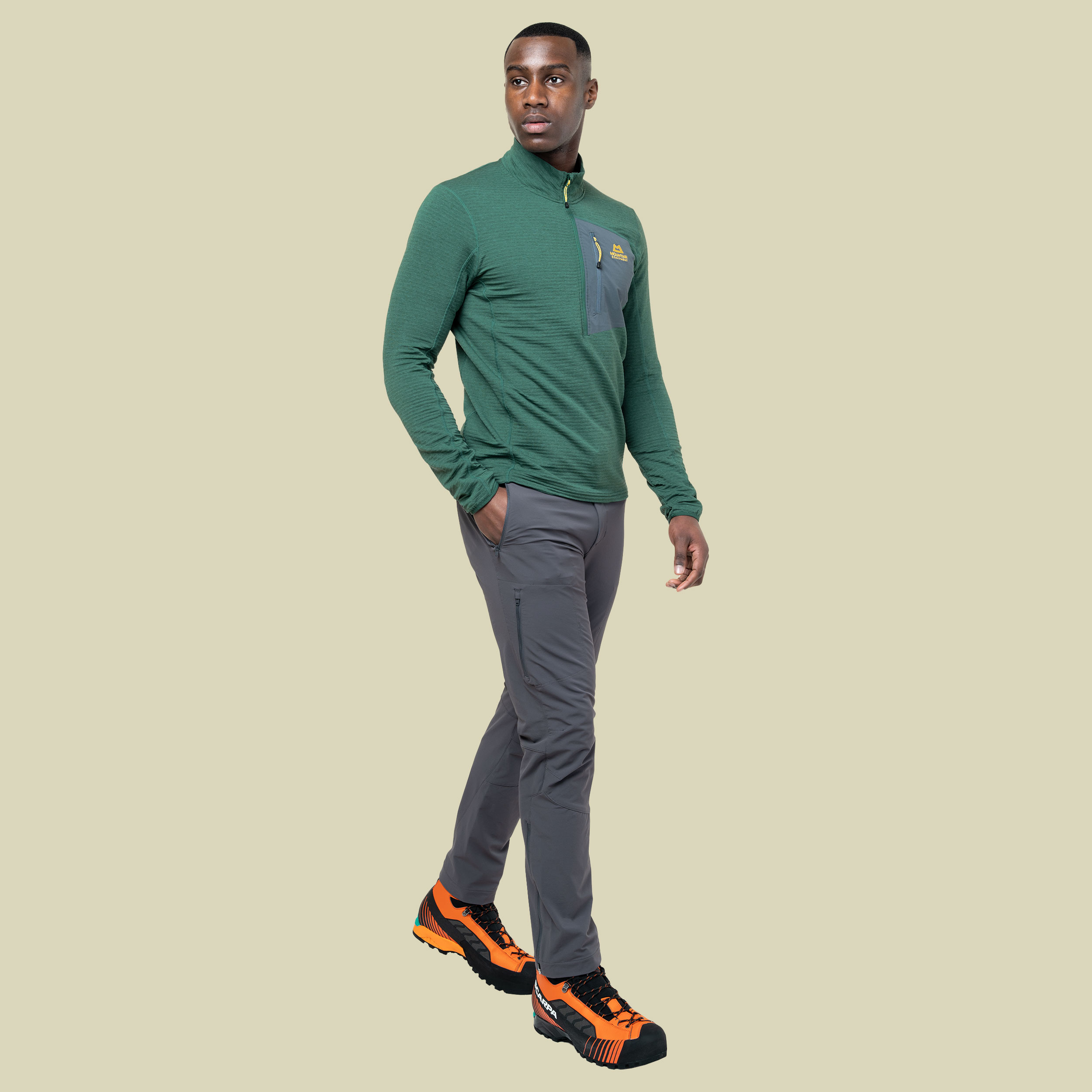 Ibex Mountain Pant Men 34 grau - anvil grey