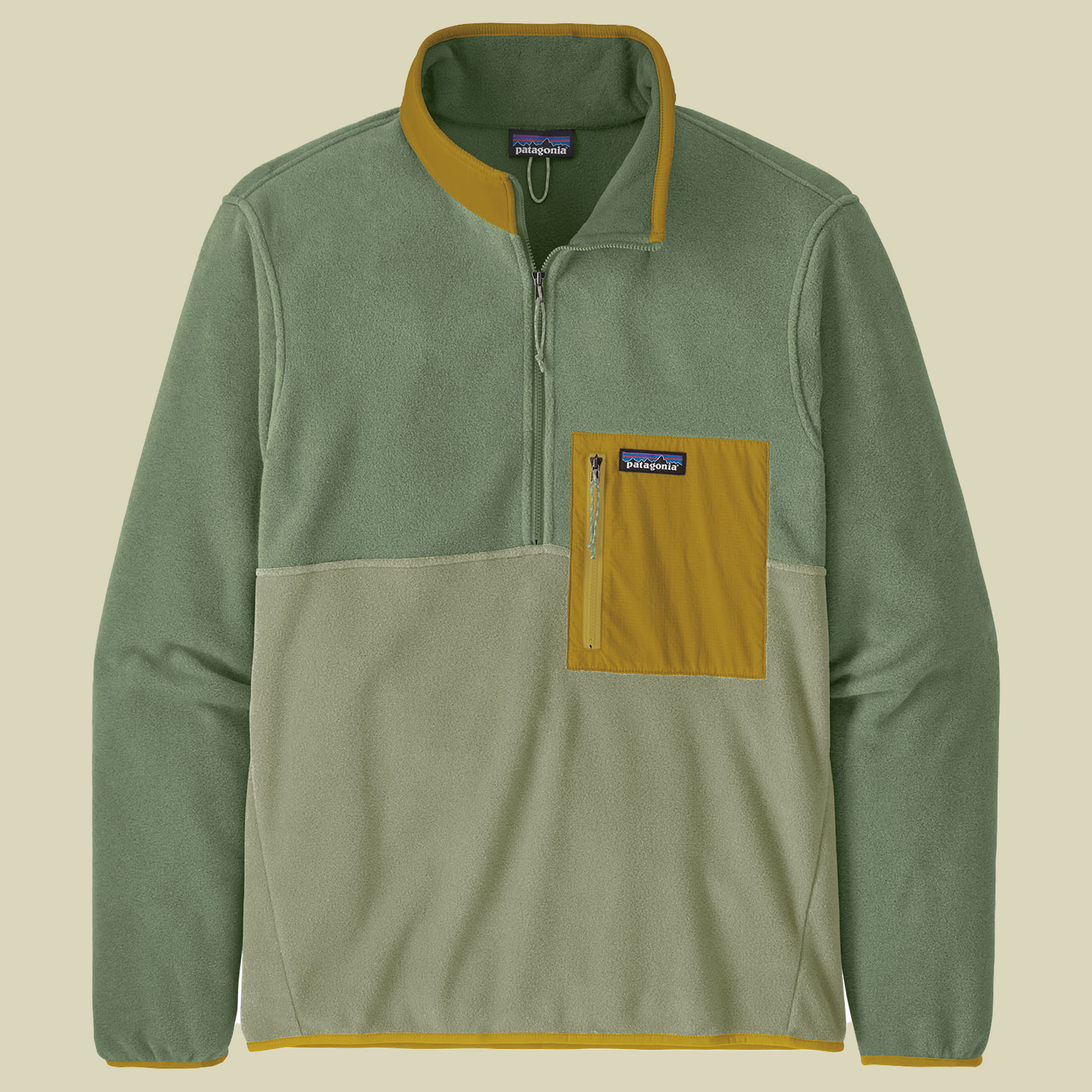 Microdini 1/2 Zip Pullover Men Größe XL Farbe salvia green