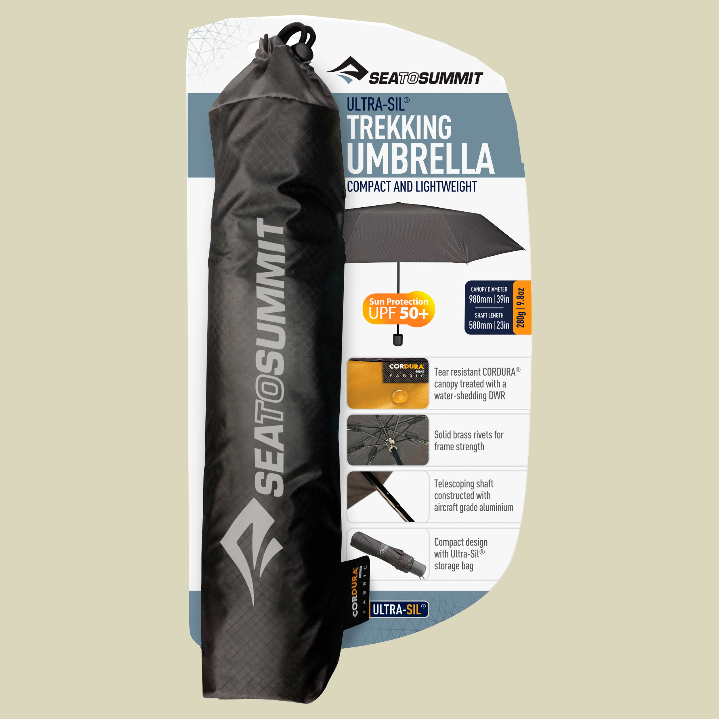 Ultra-Sil Trekking Umbrella - Black