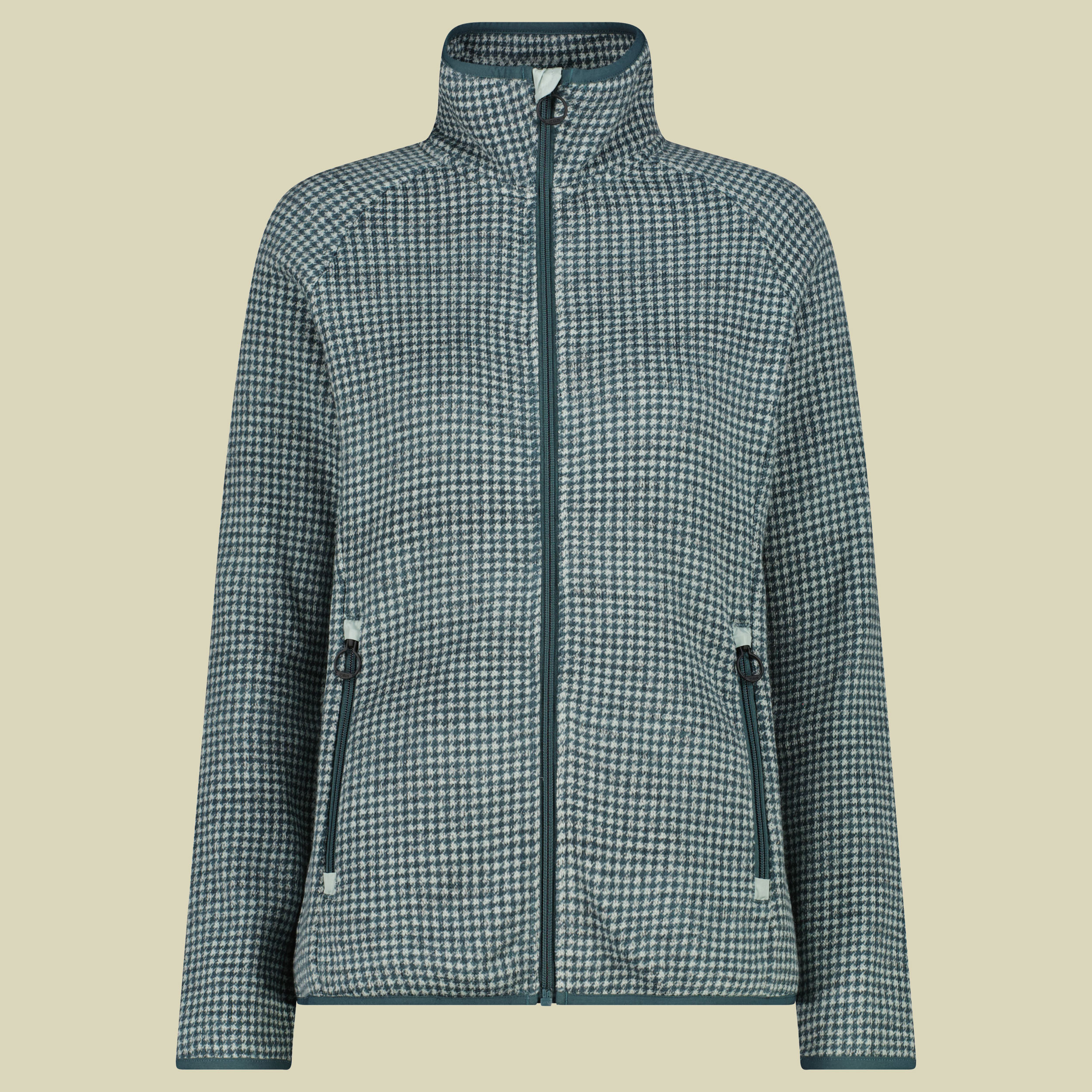 Woman Jacket Printed Knitted 46 grün - Farbe jade trek green