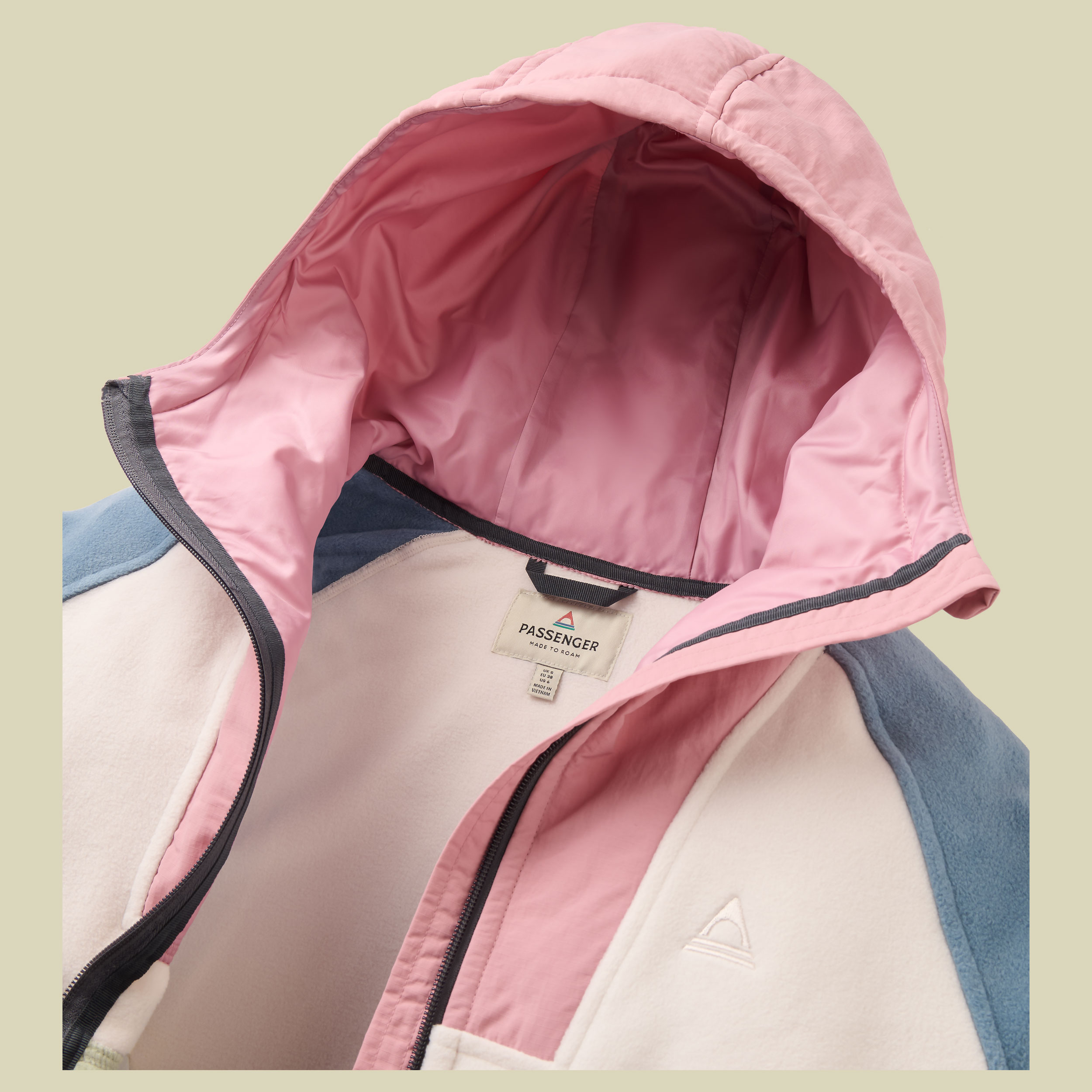 Alexander Full Zip Polar Fleece Women  XS pink haze/stormy blue