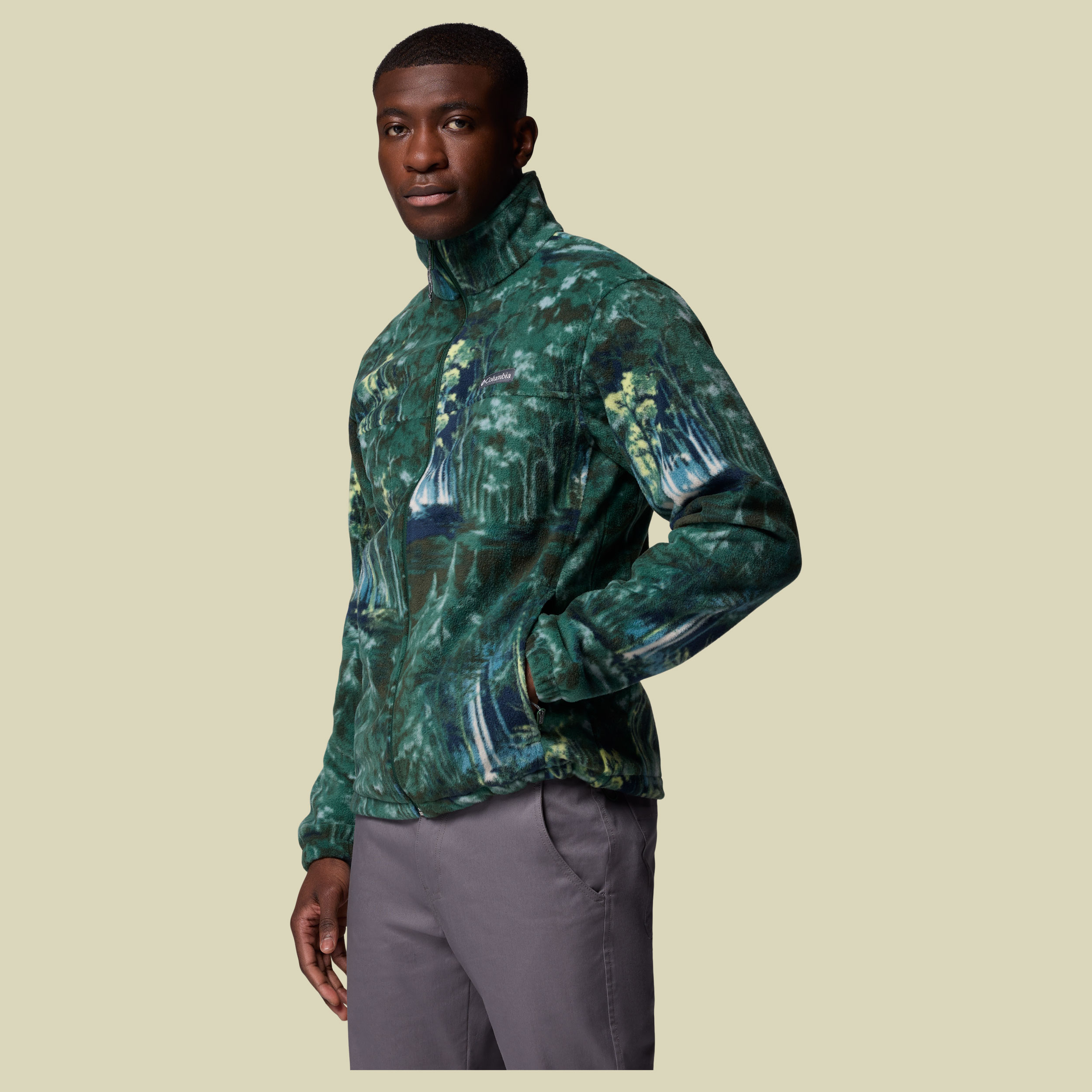 Steens Mountain Printed Jacket Men grün 2 XL - Farbe rain forest deschutestrees