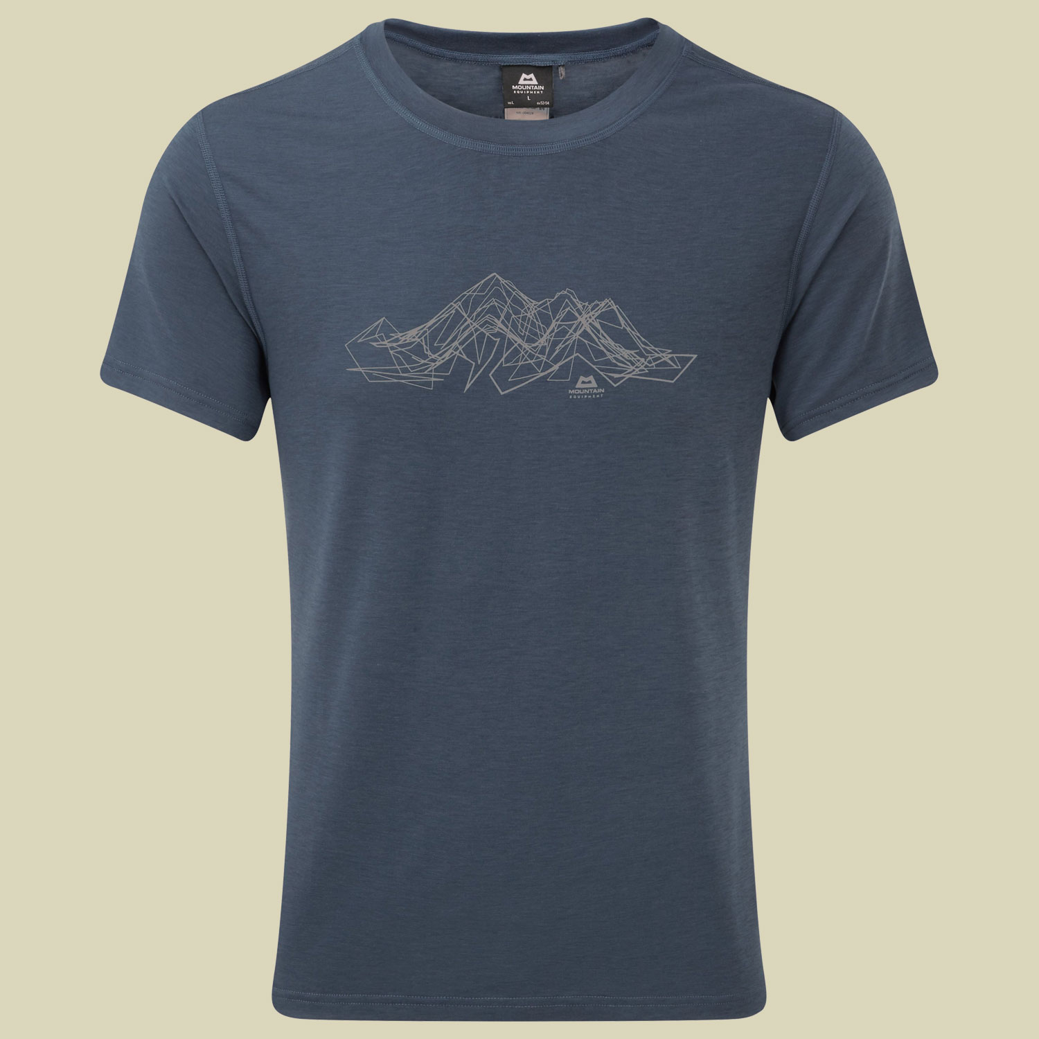 Groundup Mountain Tee Men Größe L  Farbe denim blue Me-01476