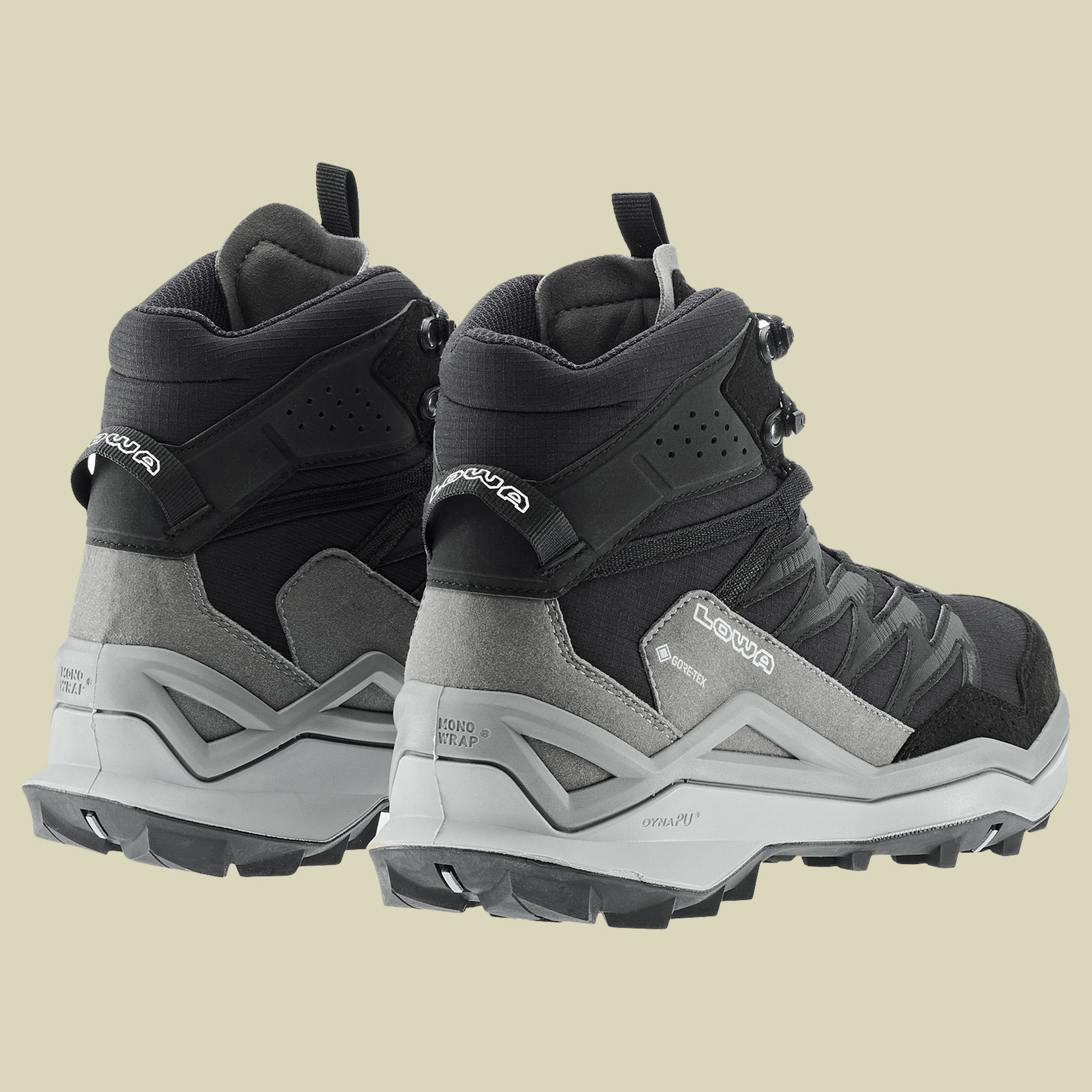 Maddox Pro GTX Mid Wide Men UK 9 schwarz - schwarz/grau