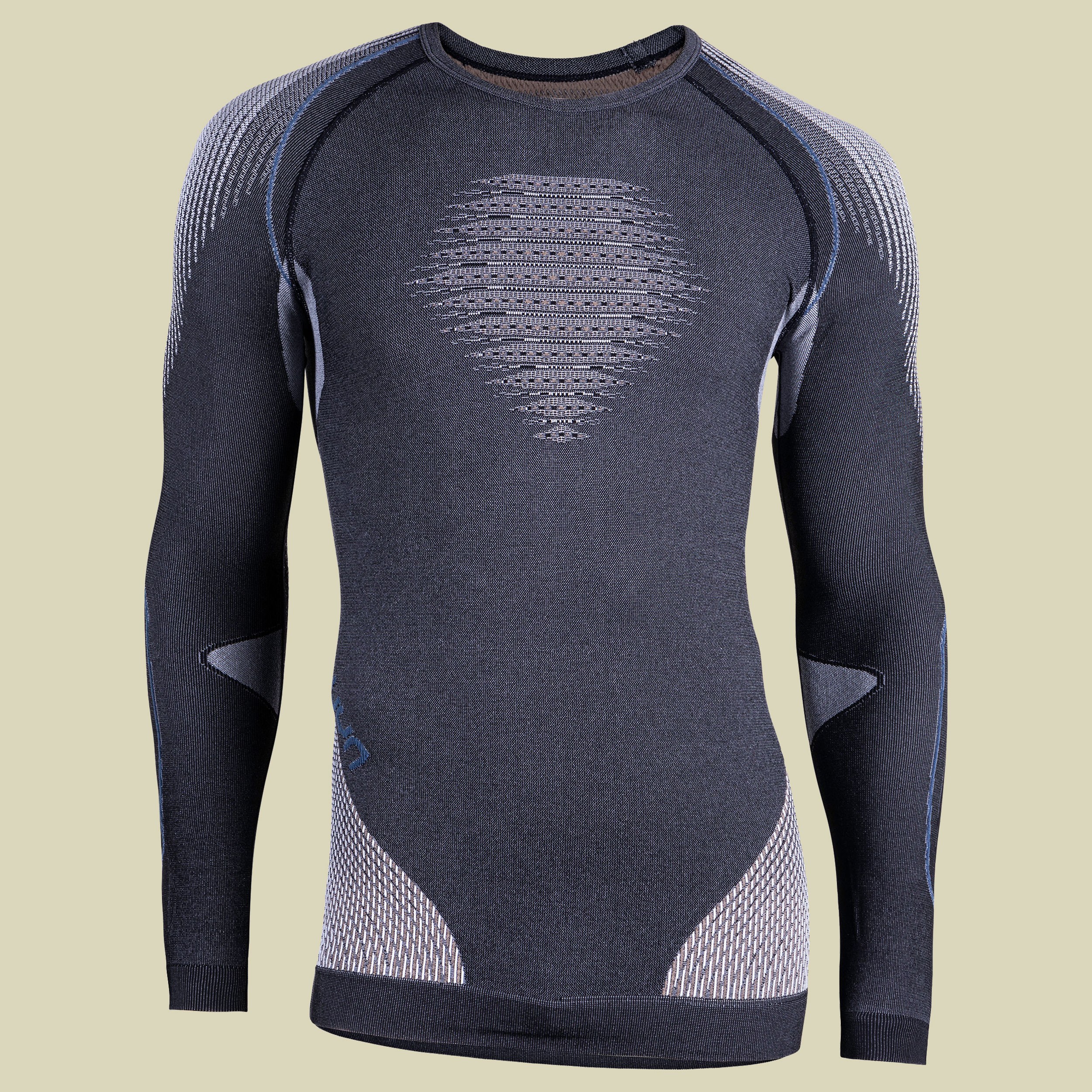 Evolutyon UW Shirt LG_SL.Melange Men Größe S/M Farbe anthracite melange/nude/avio