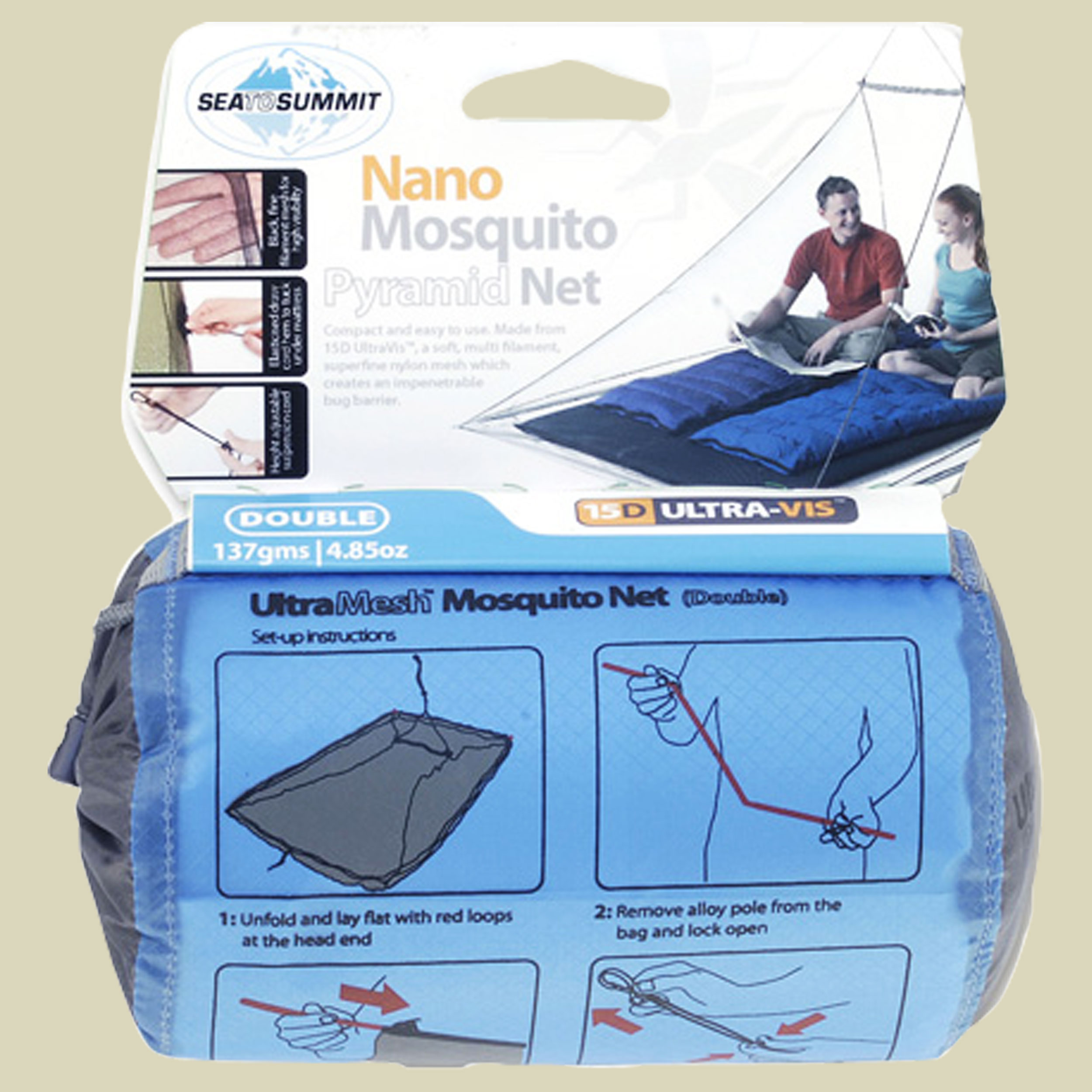 Nano Mosquito Pyramid Net Double 1,7 x 2,4 x 1,3 m