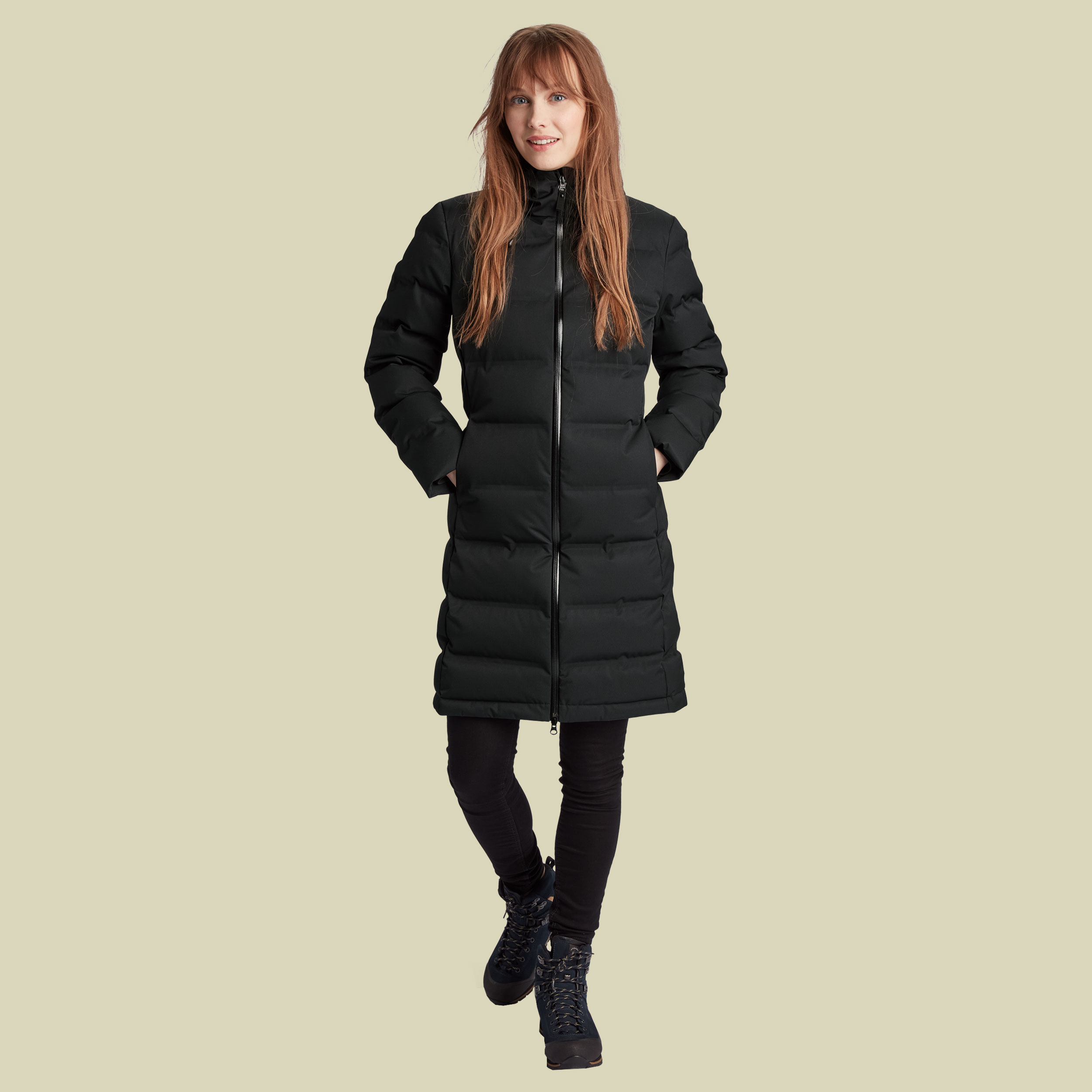 Moana W´s Bonded Hardshell Down Coat Größe L  Farbe black