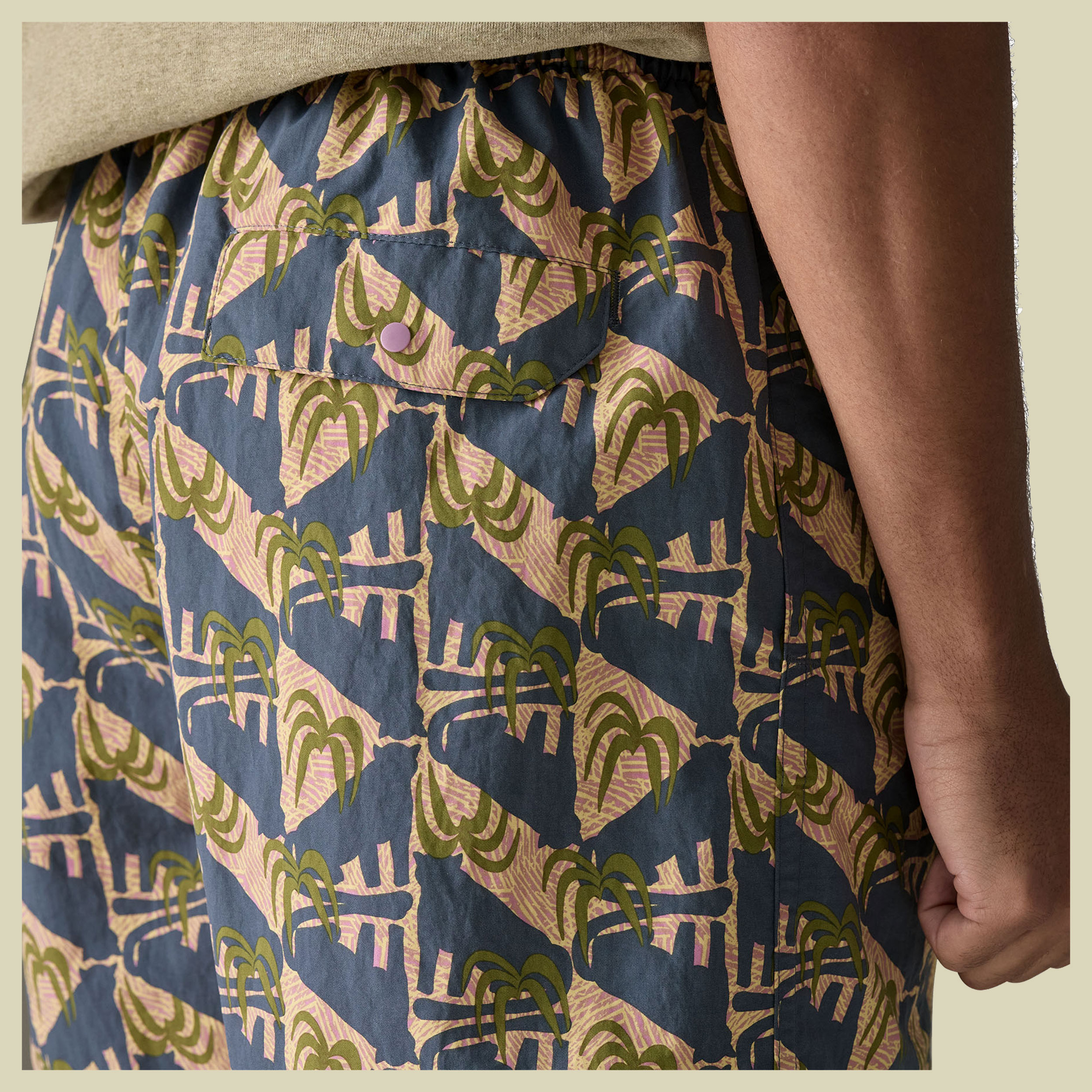 Baggies Shorts - 5 in. Men blau1 S - Jaguar Geo: Dolomite Blue