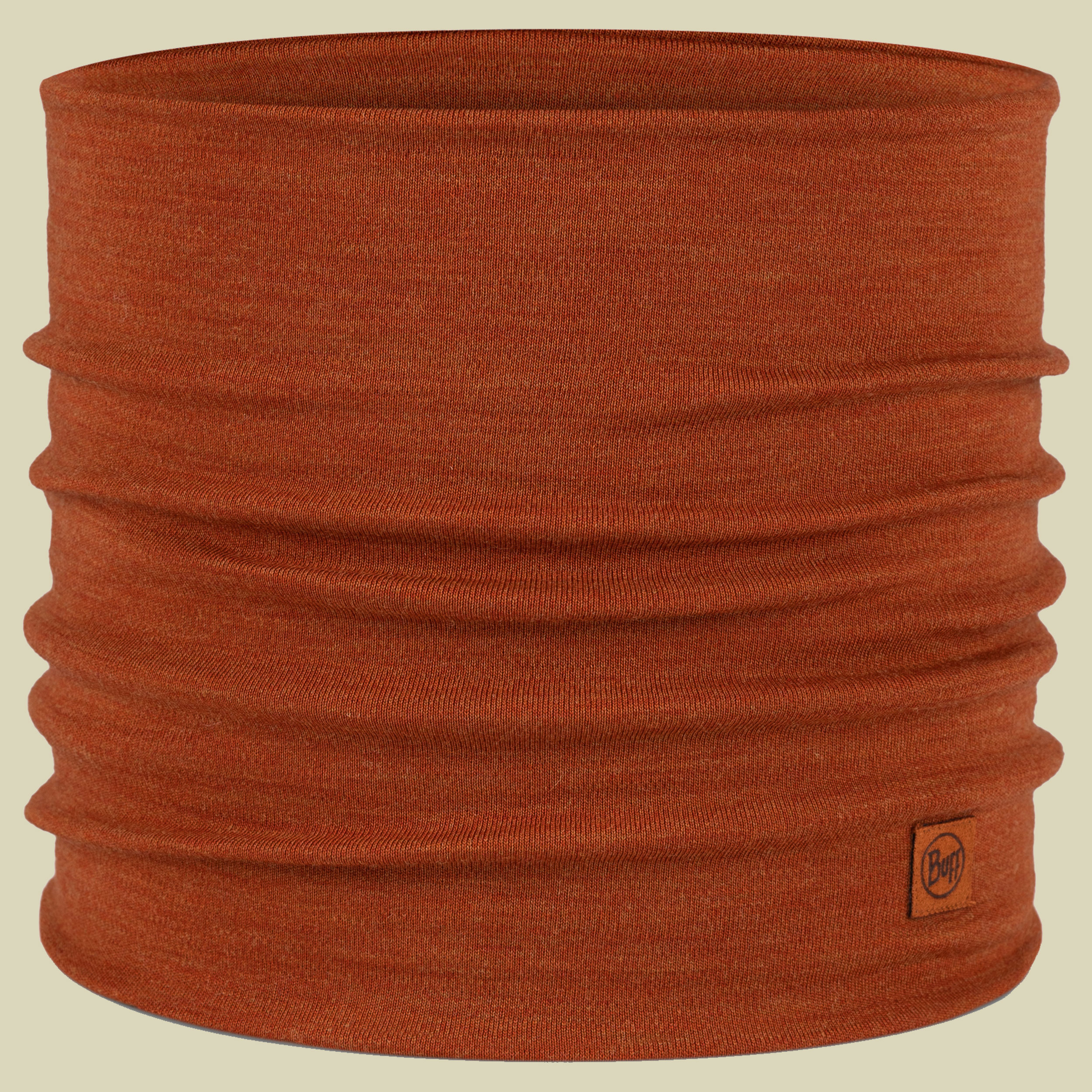 Heavyweight Merino Wool Neckwarmer braun - solid cinnamon
