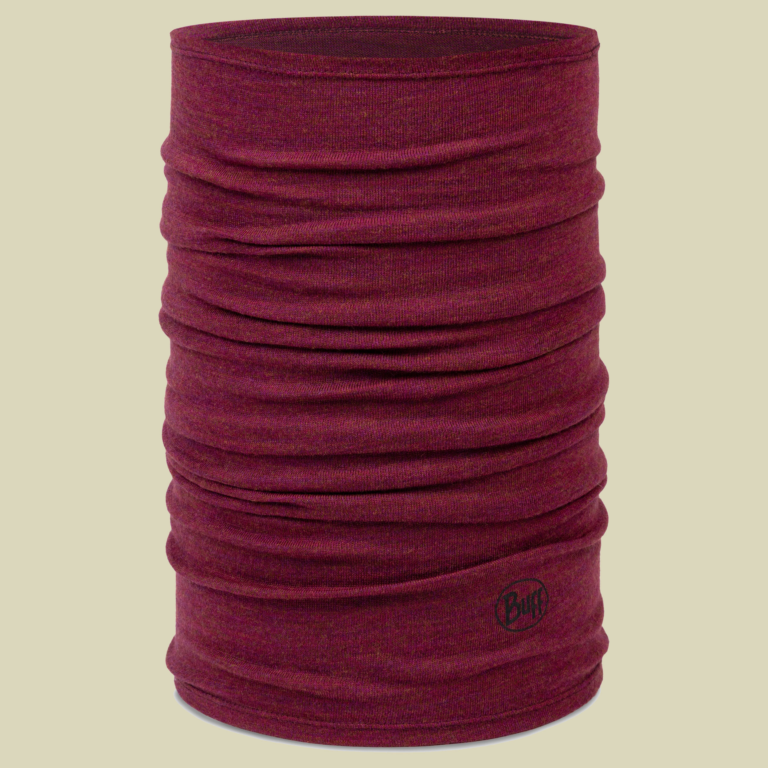 Midweight Merino Wool Neckwear rot one size - melange tibetan red