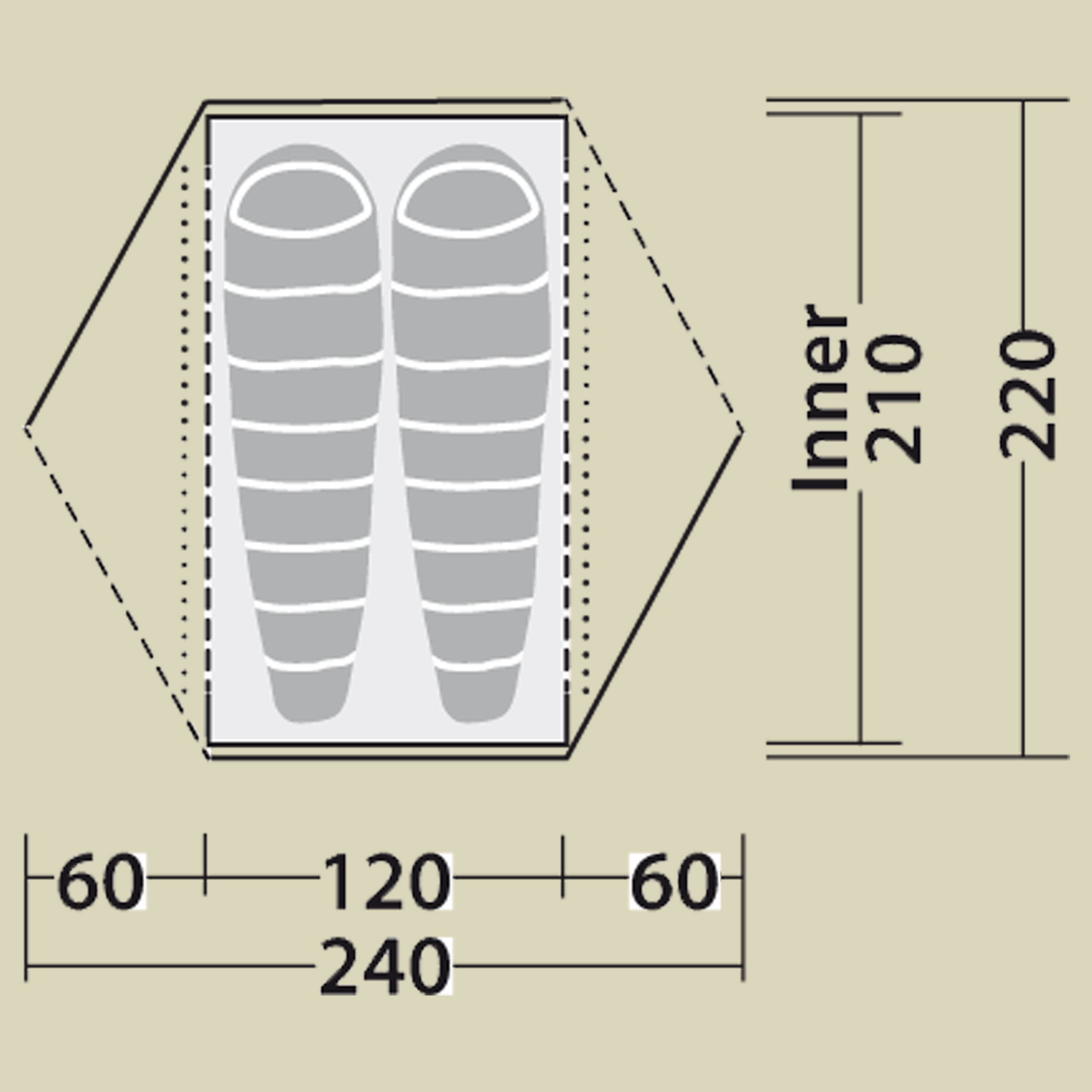 Boulder 2 2022 2-Personenzelt Farbe: red