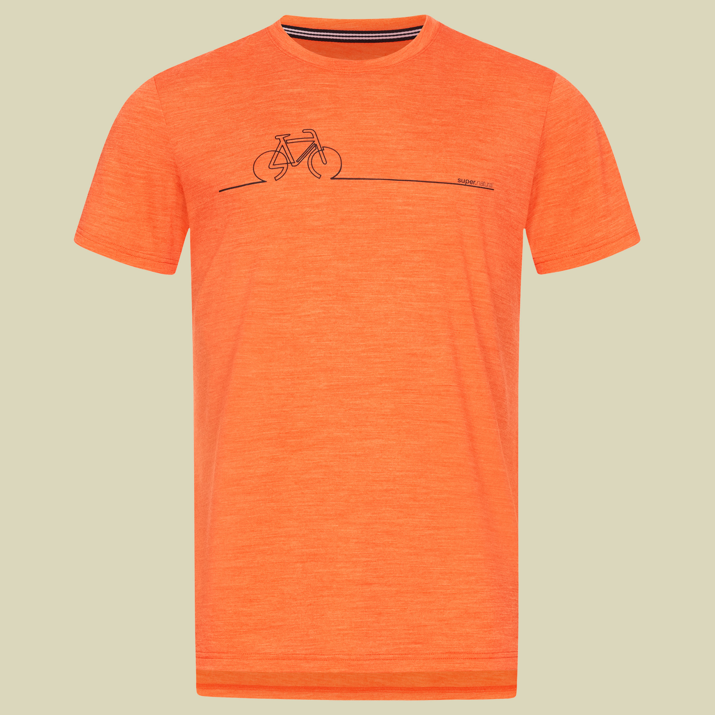 Bike Line Tee Men Größe S Farbe tangerine tango melange