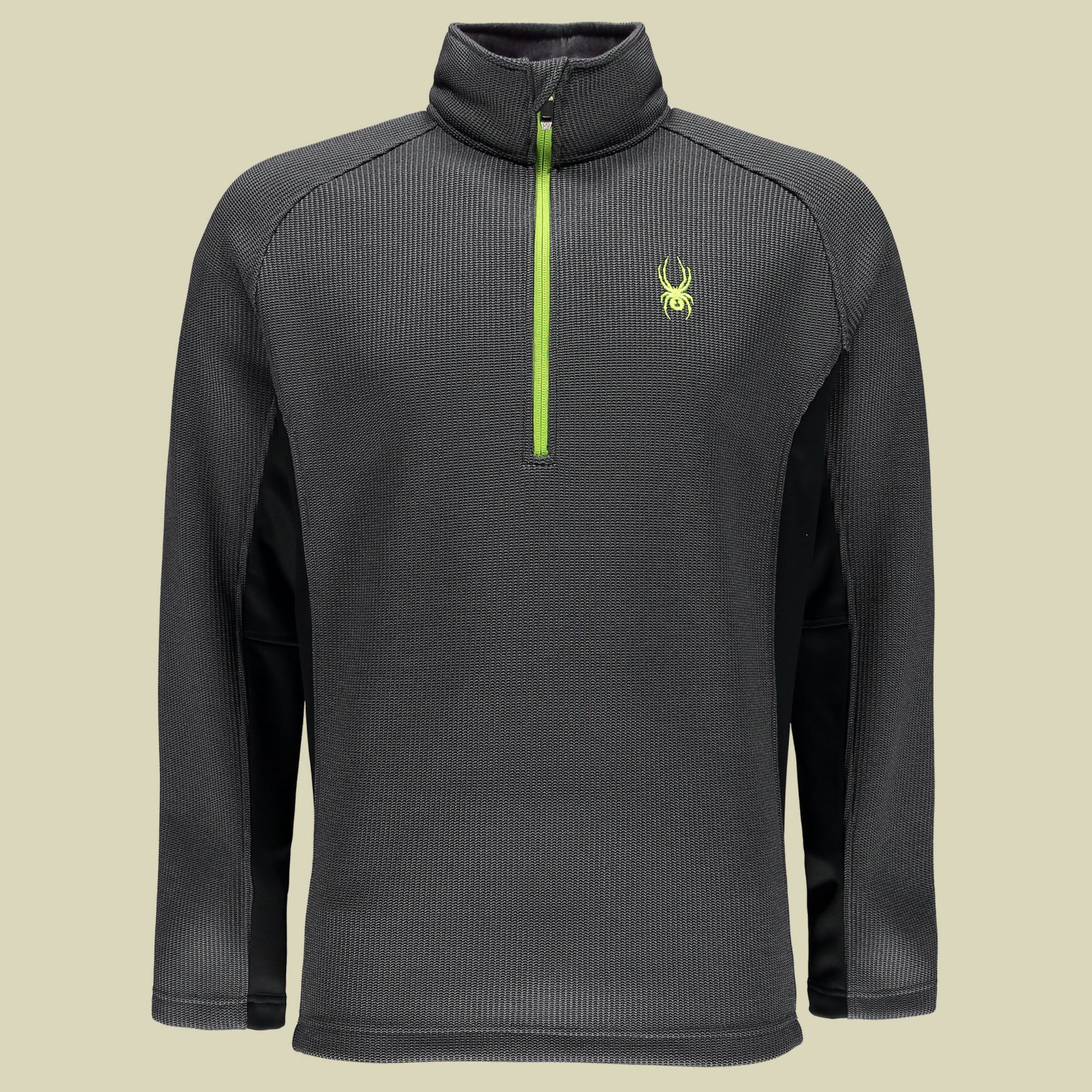 Spyder Clothing Core Sweater Spyder SPYDER Men's Outbound 1/4 Zip Midweight Core Sweater Charcoal, Olive