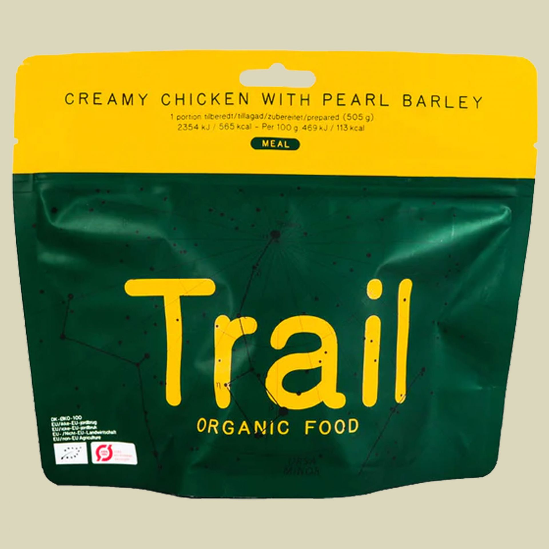 Trail Organic Food - Cremiges Huhn mit Perlgraupen 125g-Outdoor-Nahrung ...